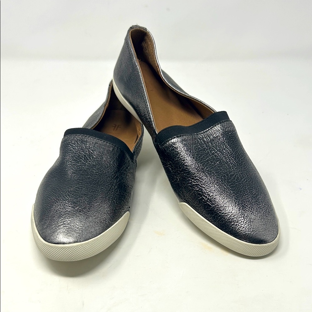 Frye Melanie Metallic Slip-On Sneakers Size 10 Excellent Condition